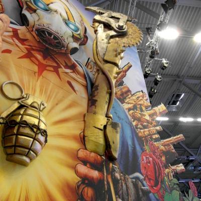 Granate und Säge – 2K Messestand 